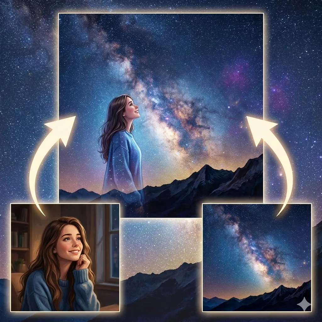 AI 照片融合预览图