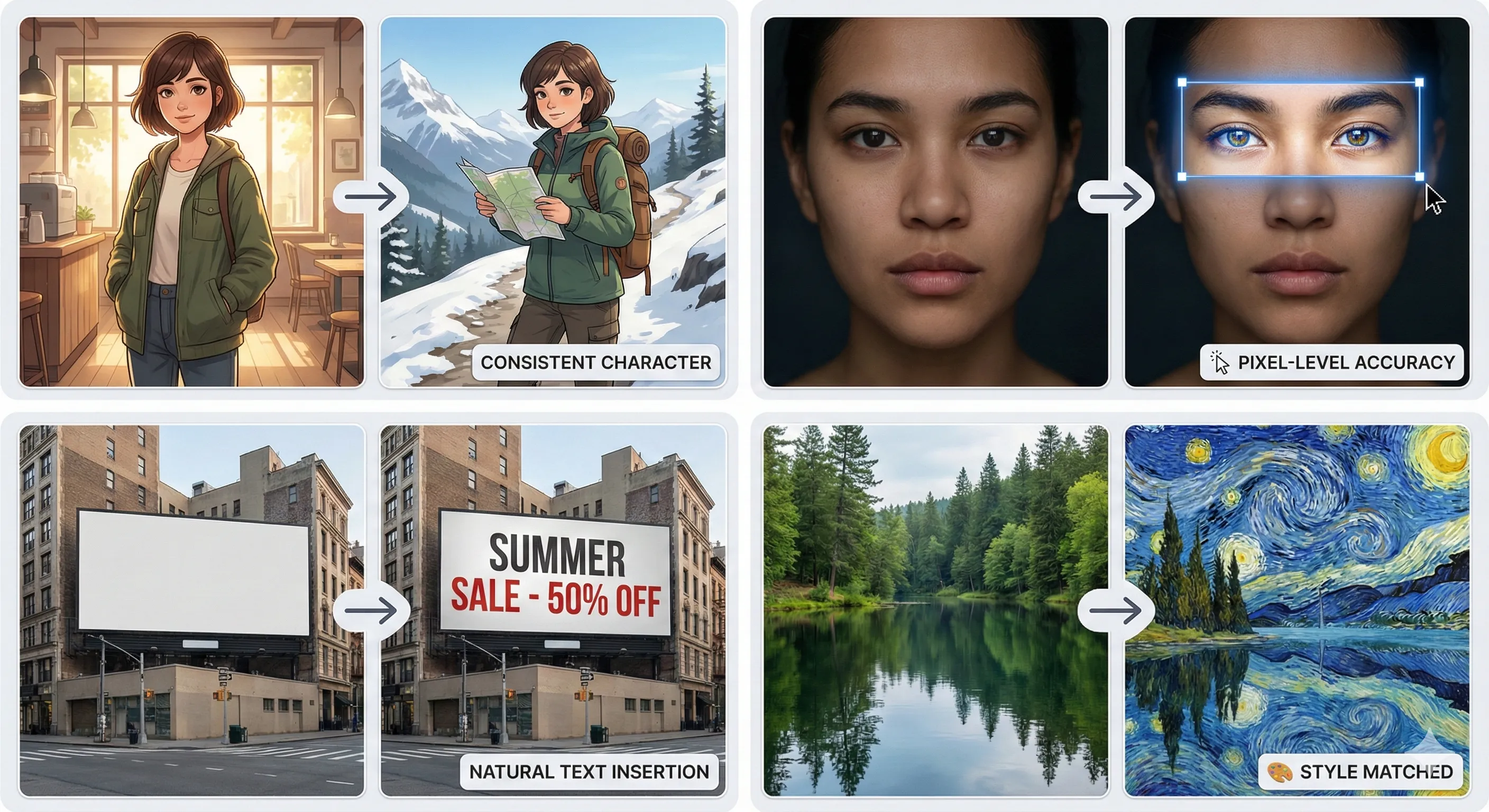 AI Image Editor homepage interface