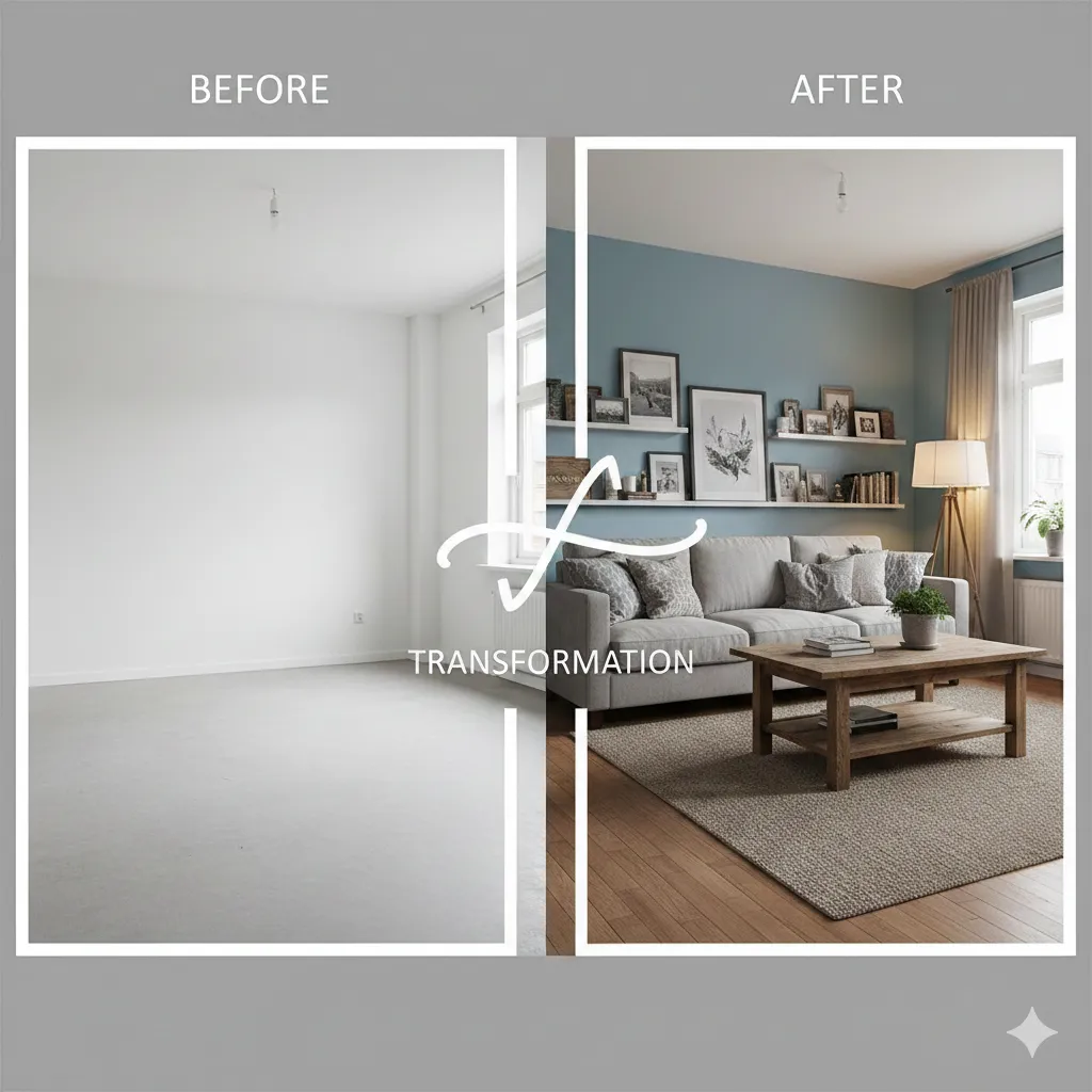 AI 房间设计预览图